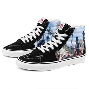 VANS X MOCA FRANCES STARK SK8-HI SHOES in mens size 9.5